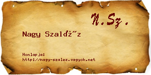 Nagy Szaléz névjegykártya